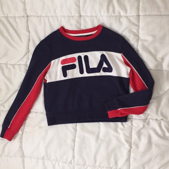 Fila Sweaters - Fila Cropped Sweatshirt